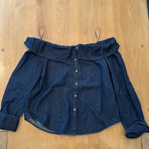 Paige Off the Sholder Jean Shirt